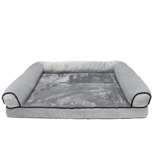 Orthopedic Memory Foam Dog Bed for Large Dogs - Waterproof Pet Sofa Bed with Removable Washable Cover - Perfect for Living Room, Crate & Travel Use