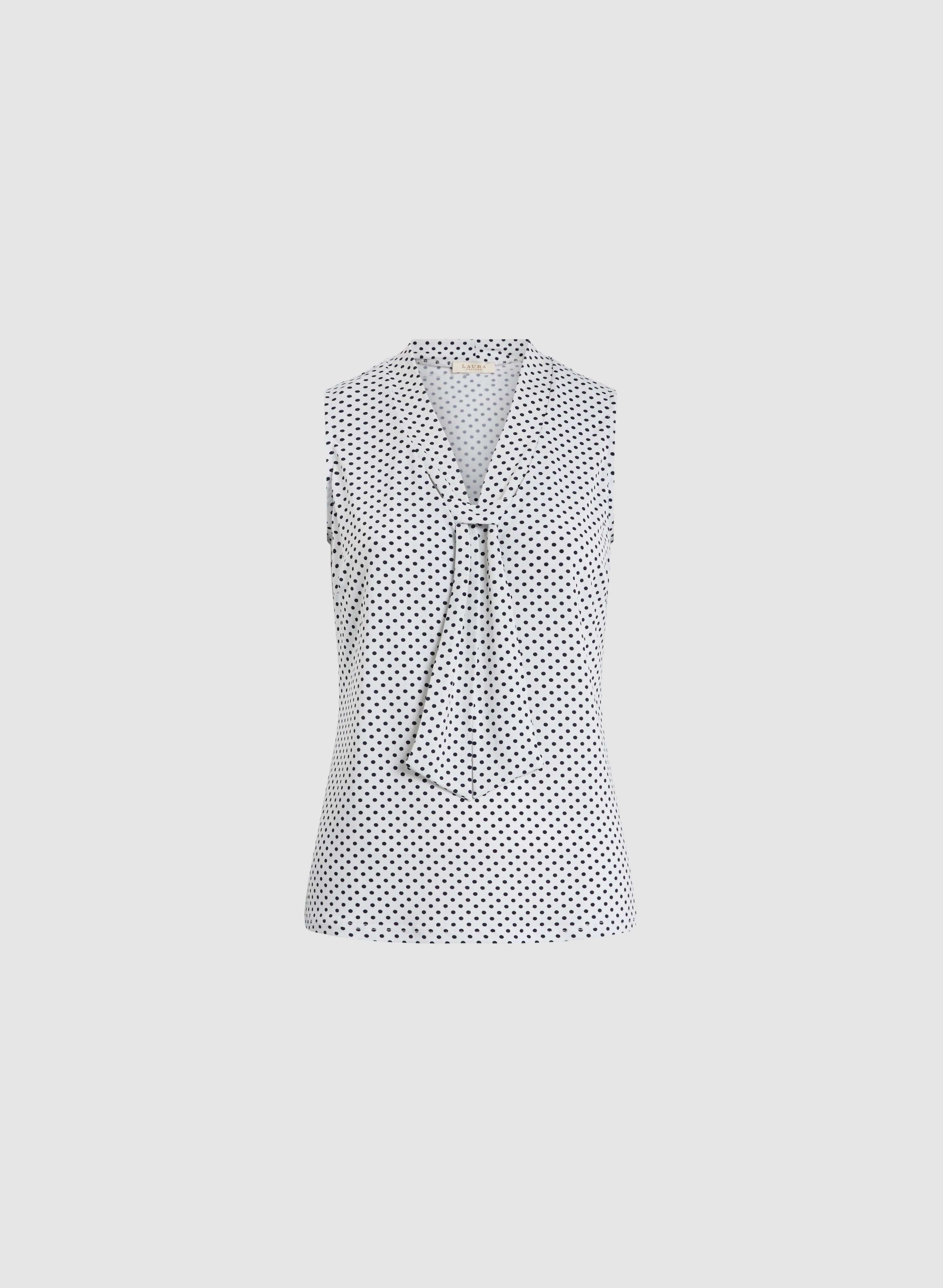 Dot Motif Sleeveless Top for Women - Stylish Summer Casual Wear - Perfect for Beach, Vacation & Everyday Outfits