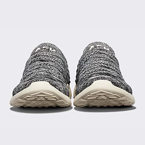 APL: Athletic Propulsion Labs Women's Techloom Wave Running Shoes - Lightweight & Breathable Sneakers for Women in Black/Pristine/Melange (Size 6.5) | Perfect for Gym Workouts, Jogging & Casual Wear