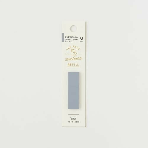 Coco Fusen Basic Refill - 6 Pack Sticky Memo Notes by Kanmido - Perfect for Office, School & Home Organization - Self-Stick Reminder Pads for Notebooks, Planners & Bulletin Boards