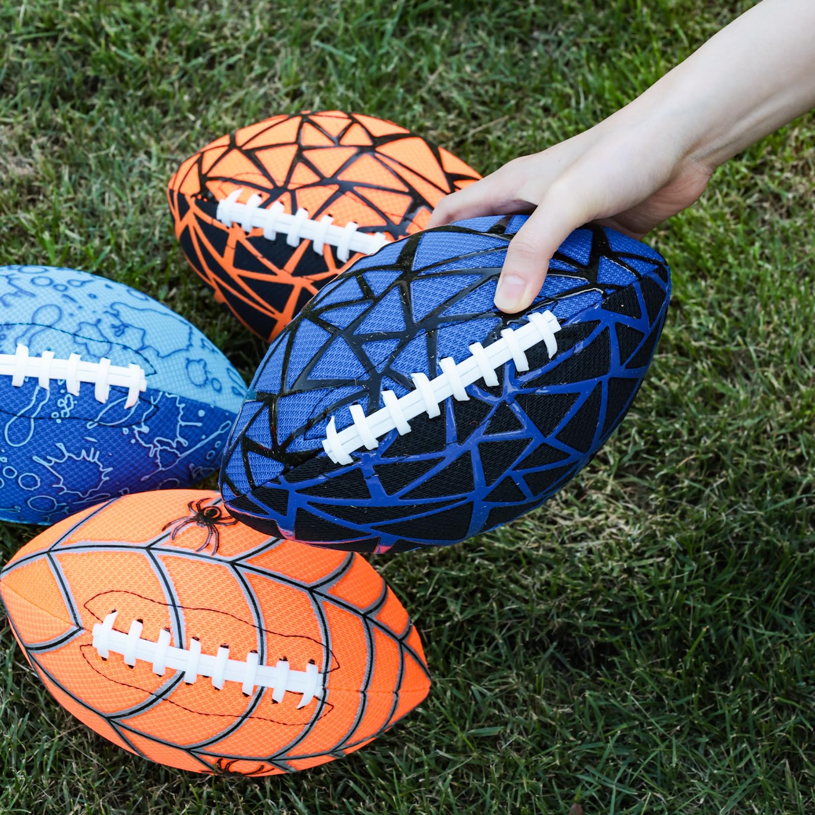 Shindel 9-Inch Inflatable Water Football for Pool & Beach - Strong Grip Fun Outdoor Game, Perfect for Kids & Family Ages 8-12, Black - Ideal for Summer Parties, Backyard Fun, and Vacation Activities