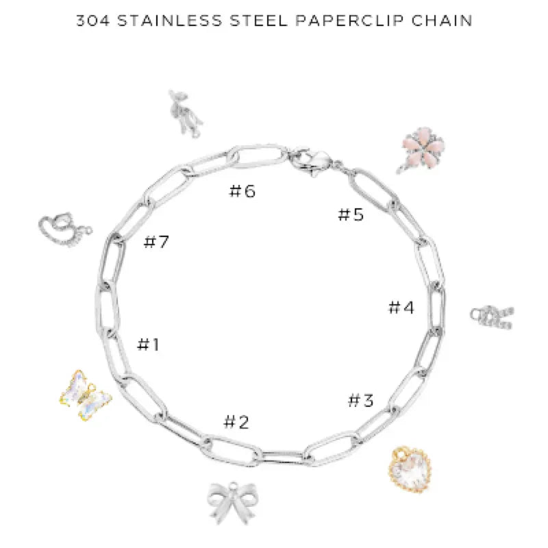 Elegant Charm Bracelet with Assorted Charms - Perfect for Gifts, Parties & Everyday Wear | $46.00