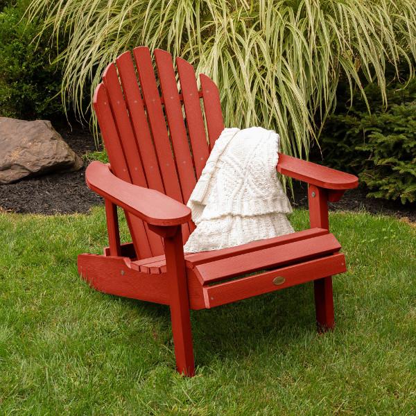 Hamilton Outdoor Folding & Reclining Adirondack Chair - Portable Patio Lounge Chair for Backyard, Poolside & Beach - Weather-Resistant Comfort for Relaxing Outdoors