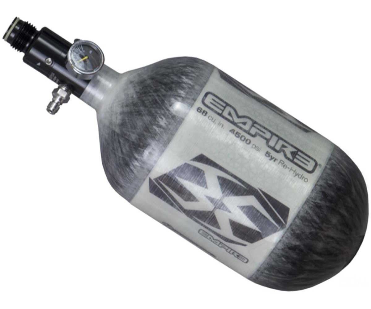 Empire Paintball 68/4500 High Pressure Carbon Fiber Air Tank - Lightweight & Durable for Competitive Paintball Games & Outdoor Sports