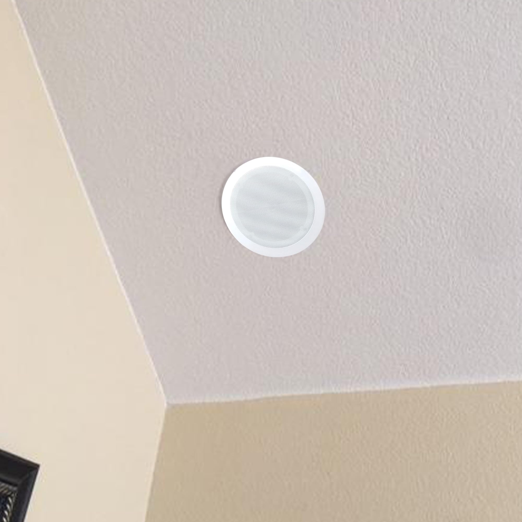 Pyle 2-Way In-Ceiling & In-Wall Speaker System with Voice Control, Coaxial Connectivity for Surround Sound - White | Perfect for Home Theater, Multi-Room Audio & Smart Home Integration
