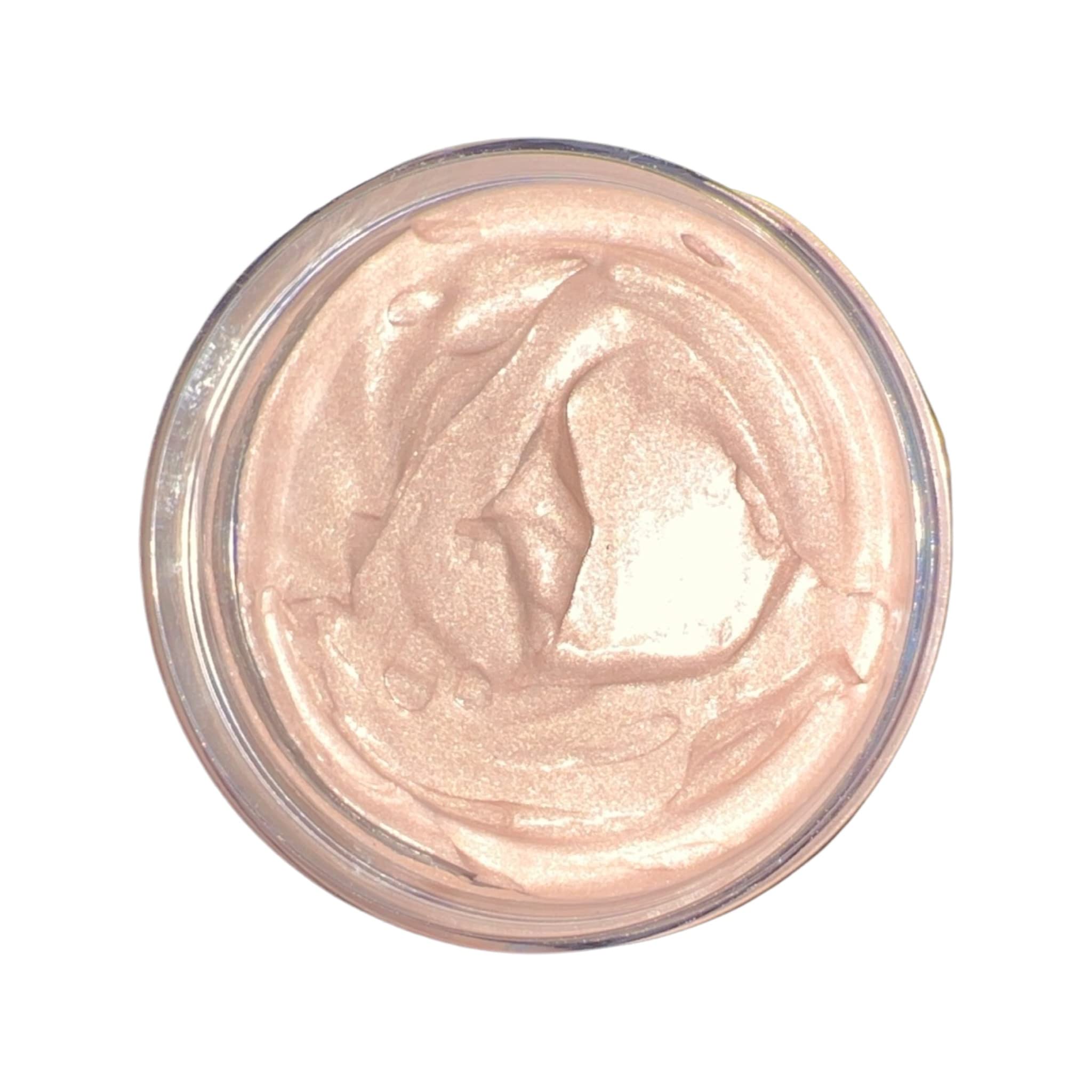 Glimmer Goddess Shimmer Body Butter 2 oz Travel Size - Rose Gold Super Level 3 | Nourishing & Hydrating Natural Glow Moisturizer | Vegan, Cruelty-Free, Paraben-Free Skincare | Perfect for Travel, Parties & Everyday Radiance