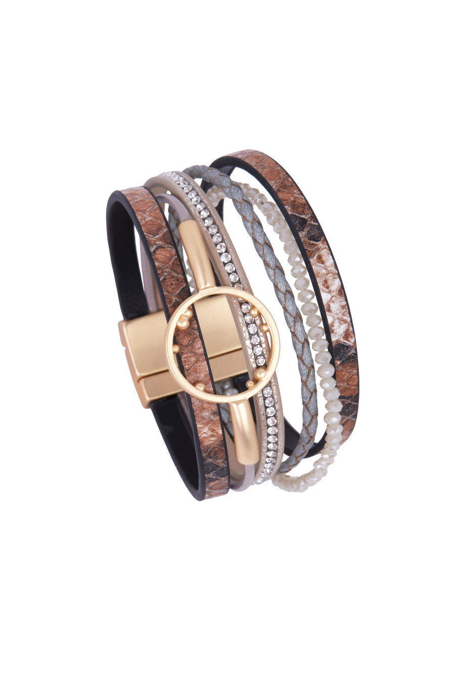 Kayla Genuine Leather Bracelet for Women - Stylish & Durable Handmade Leather Wristband - Perfect for Casual Wear, Office & Gift Giving