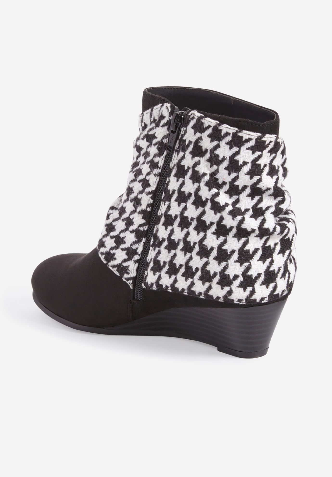 Comfortview Women's Wide Width The Inez Bootie - Stylish Ankle Boots for Wide Feet | Perfect for Work, Office & Casual Outfits