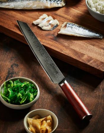 Premium HST Damascus Knife - High-Quality Handcrafted Blade for Outdoor, Camping, Hunting & Survival - Perfect for Chefs, Collectors & Adventure Enthusiasts