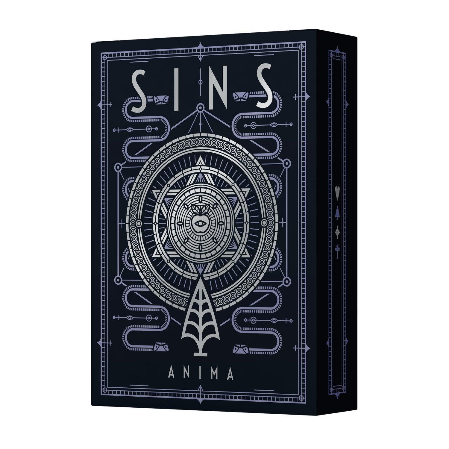 Premium SINS Black Anima Playing Cards - Elegant Gothic Design for Poker, Magic Tricks & Collectors | Perfect for Game Nights, Cardistry & Gifts
