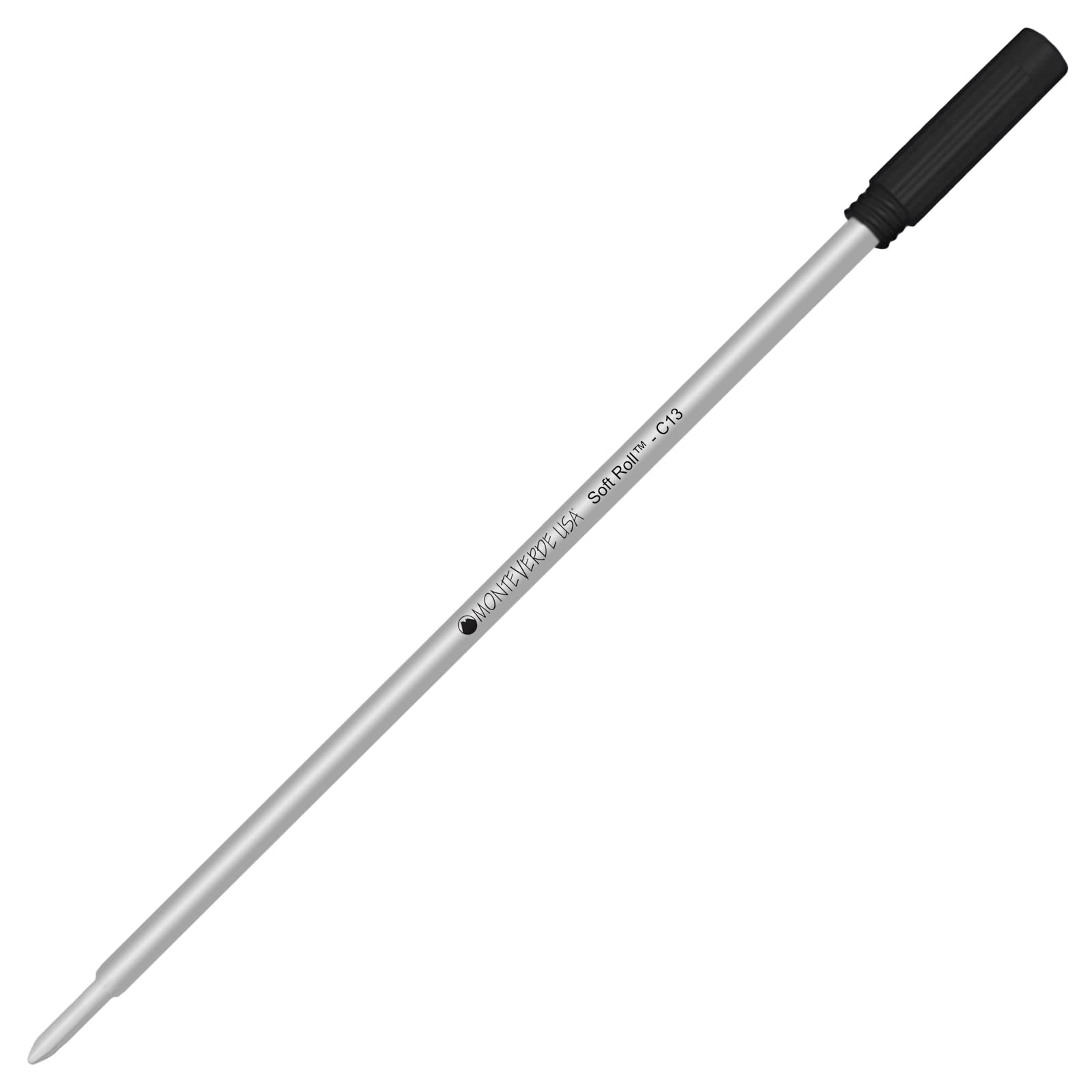 Premium Black Monteverde Soft Roll Ballpoint Refill for Cross Pens - Smooth Writing for Office, School & Everyday Use