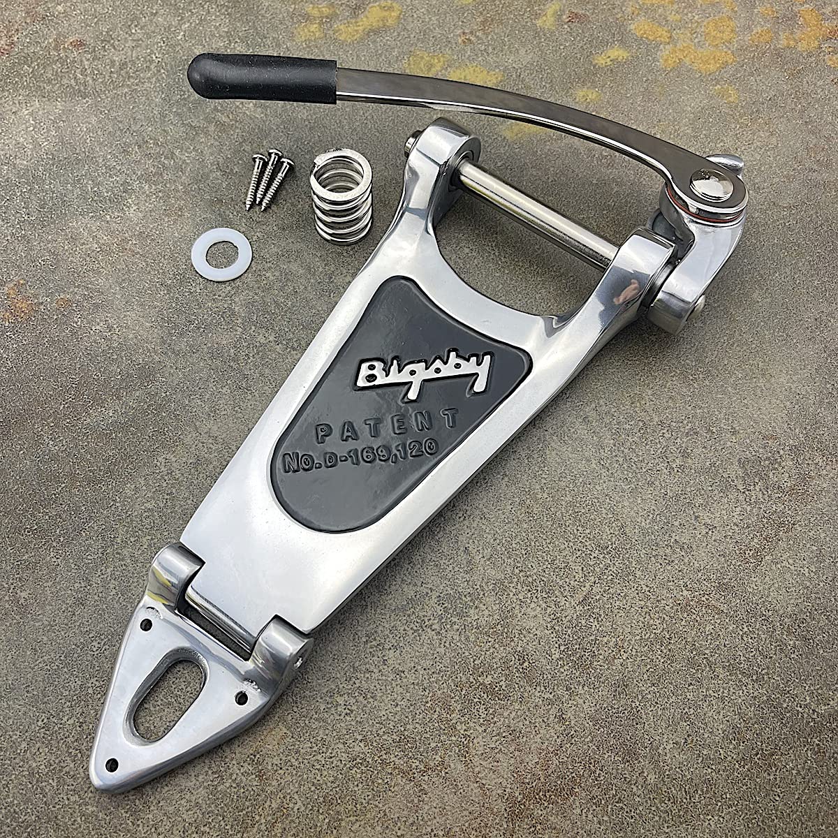 Bigsby B6 Vibrato Tailpiece for Electric Guitar - Chrome Finish, Smooth Pitch Control - Perfect for Rock, Blues, and Jazz Performances