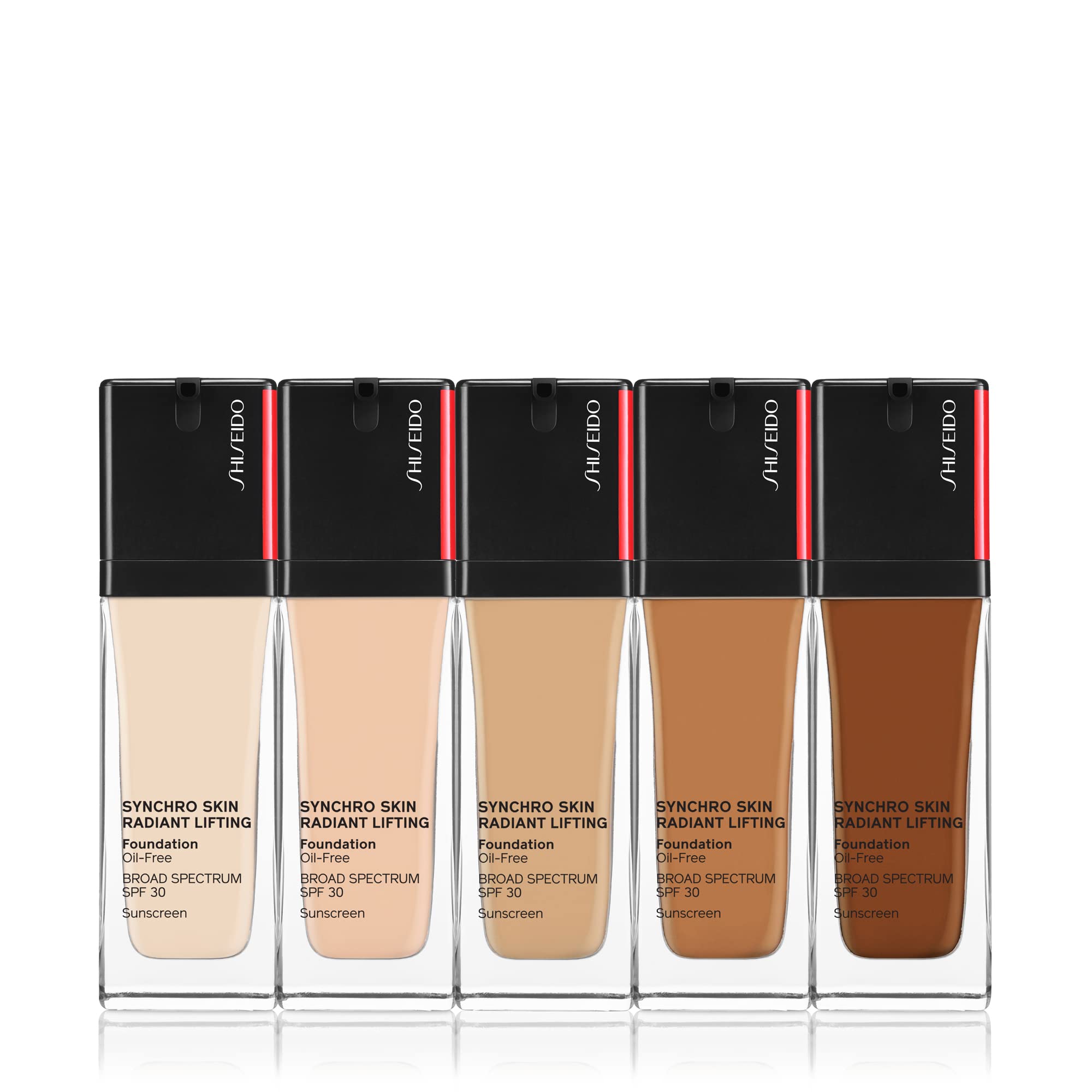 Shiseido Synchro Skin Radiant Lifting Foundation SPF 30 - 260 Cashmere (30ml) - Lightweight, Long-Lasting Liquid Foundation for Flawless Coverage - Perfect for Daily Wear & Special Occasions