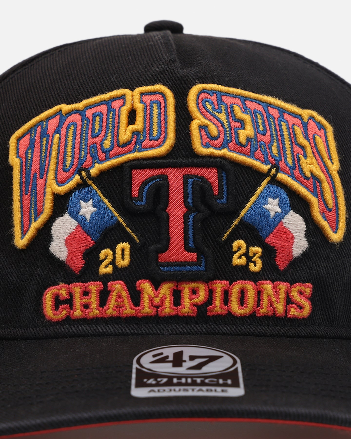 47 Brand Texas Rangers 'MLB Trophy Case' Snapback Hat - Adjustable Black Baseball Cap for Men & Women - Perfect for Baseball Games, Fan Gear & Casual Wear
