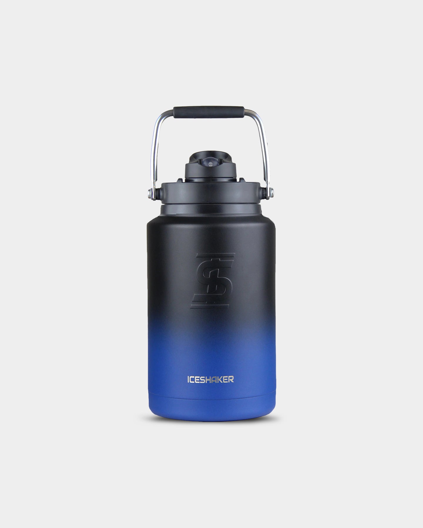 1 Gallon (128oz) Ice Shaker Water Bottle - Leakproof & Insulated Stainless Steel Jug for Gym, Workouts, and Outdoor Activities - Keeps Drinks Cold for 24 Hours