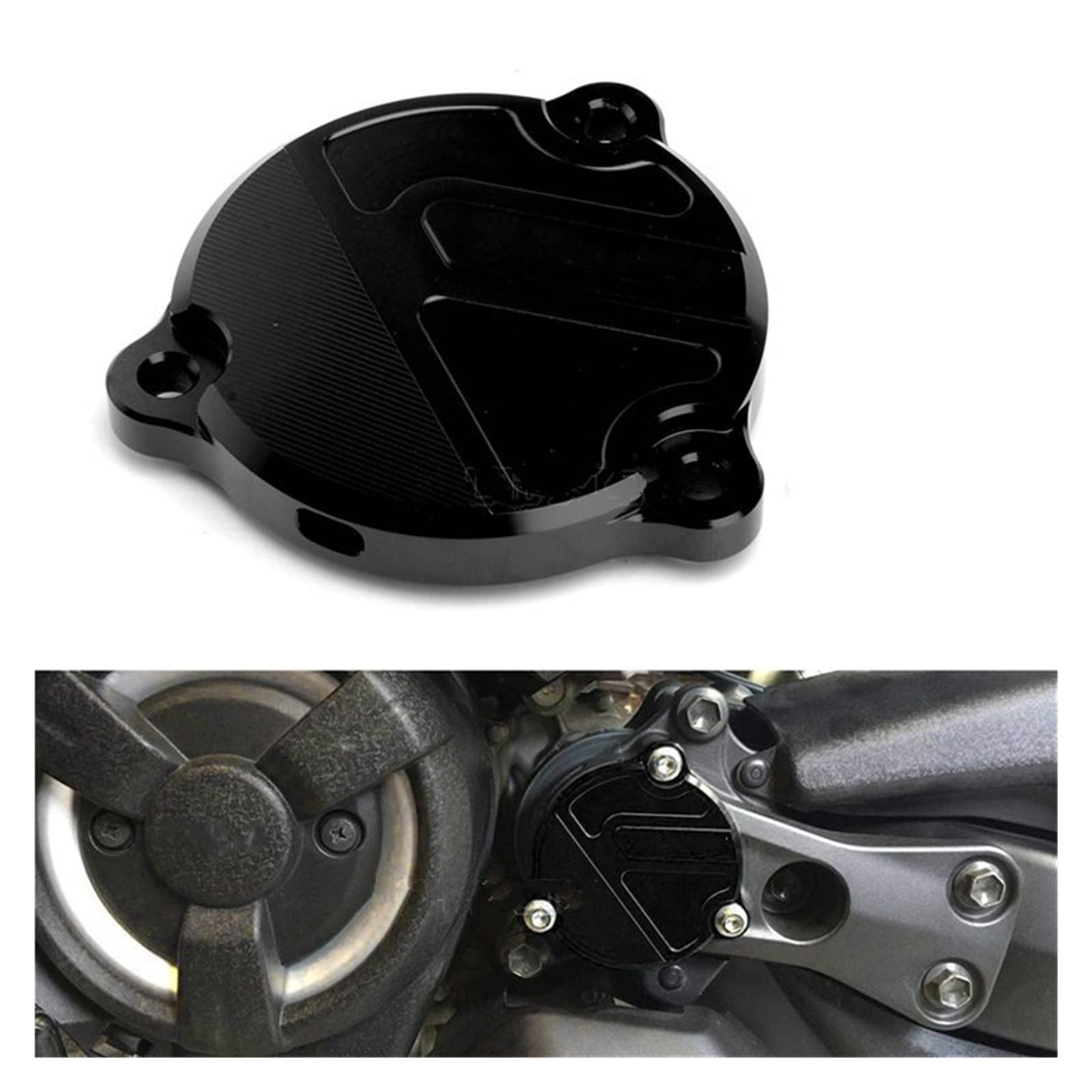 Yamaha TMAX 560 Tech MAX 2020 Motorcycle Frame Hole Cover - Front Drive Shaft Protector & Decorative Guard | Durable Accessories for Urban Commuting & Long-Distance Riding