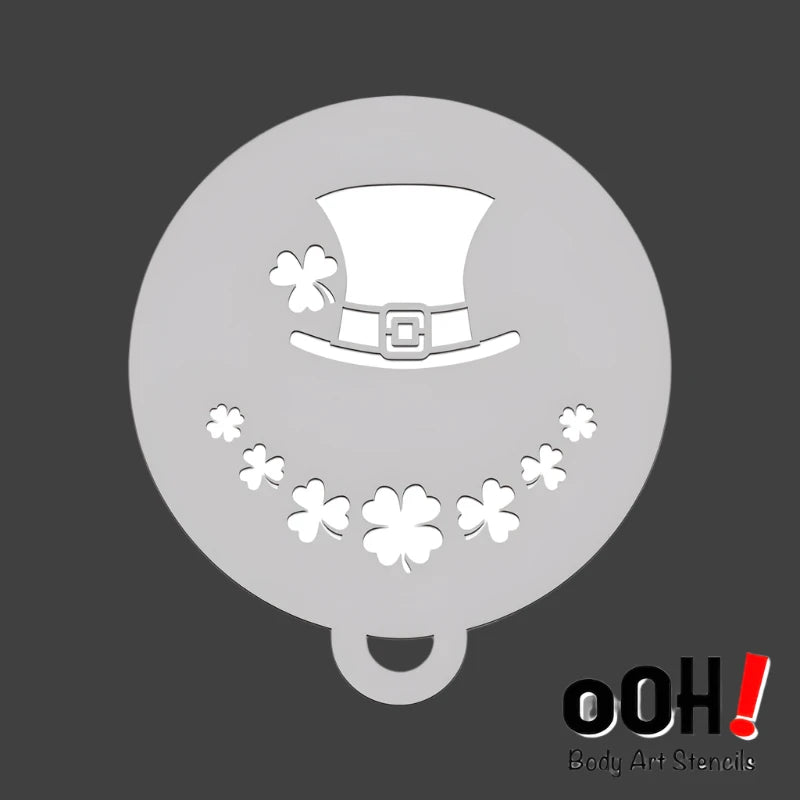 Ooh! Body Art St. Patrick's Day Flip Face Paint Stencil (C33) - Perfect for Halloween, Cosplay & Festival Makeup