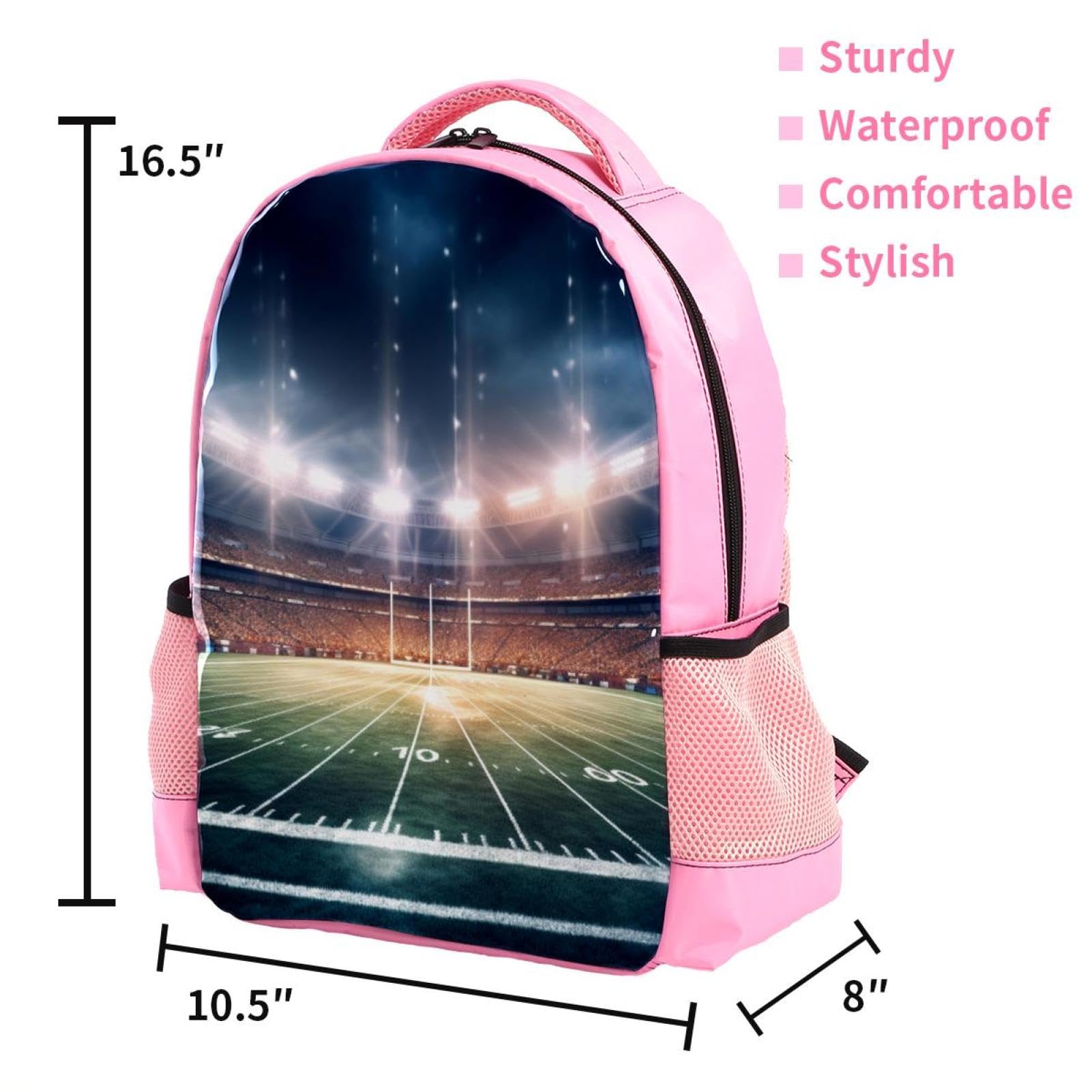 Premium Travel & Work Backpack - Durable Laptop Backpack for Commuters, Students & Business Professionals | Perfect for Office, College, Gym & Stadium Events (American Football/Soccer)