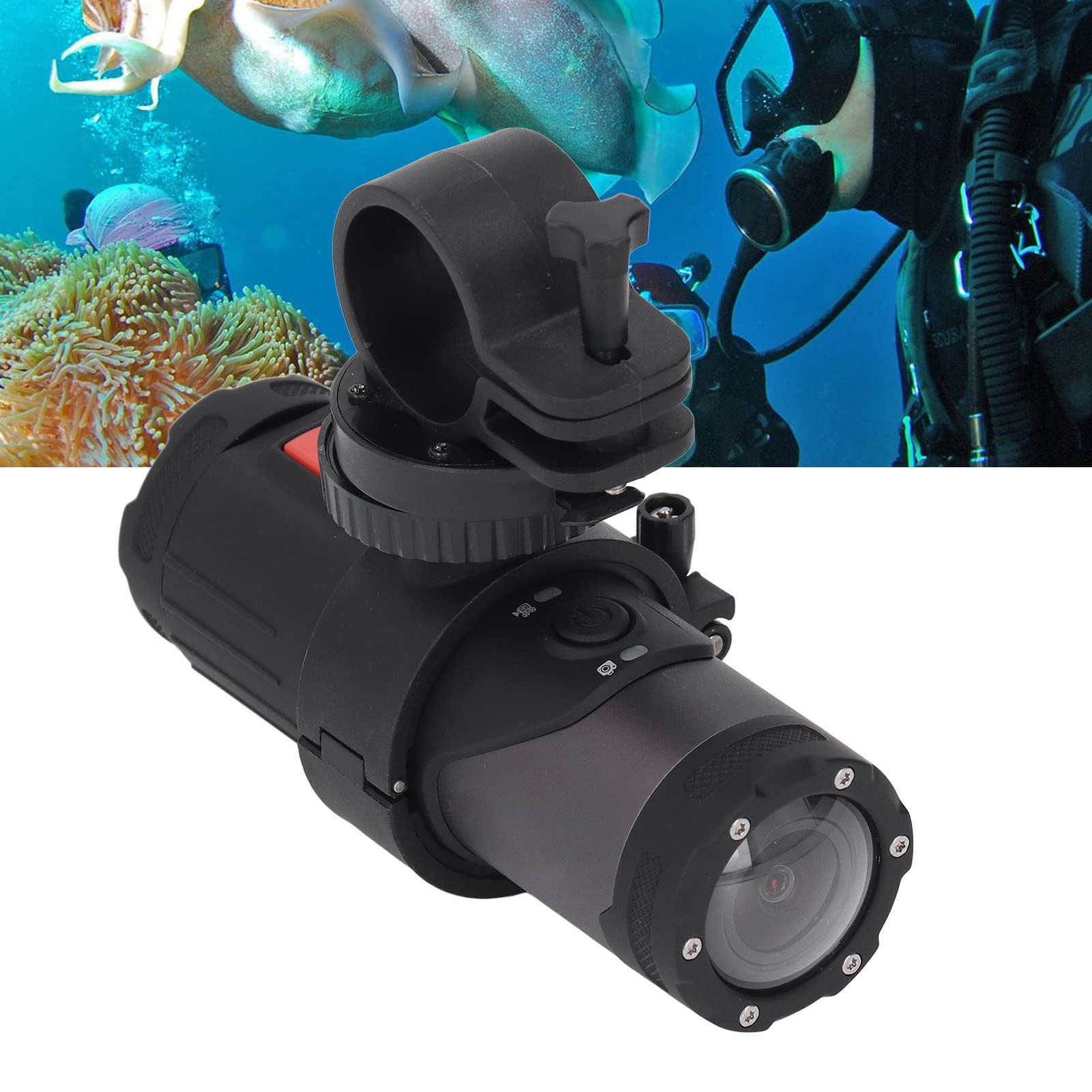 Mrisata S20+ 4K Motorcycle Helmet Camera - Waterproof 170° Wide Angle Action Cam with WiFi for Riding & Sports