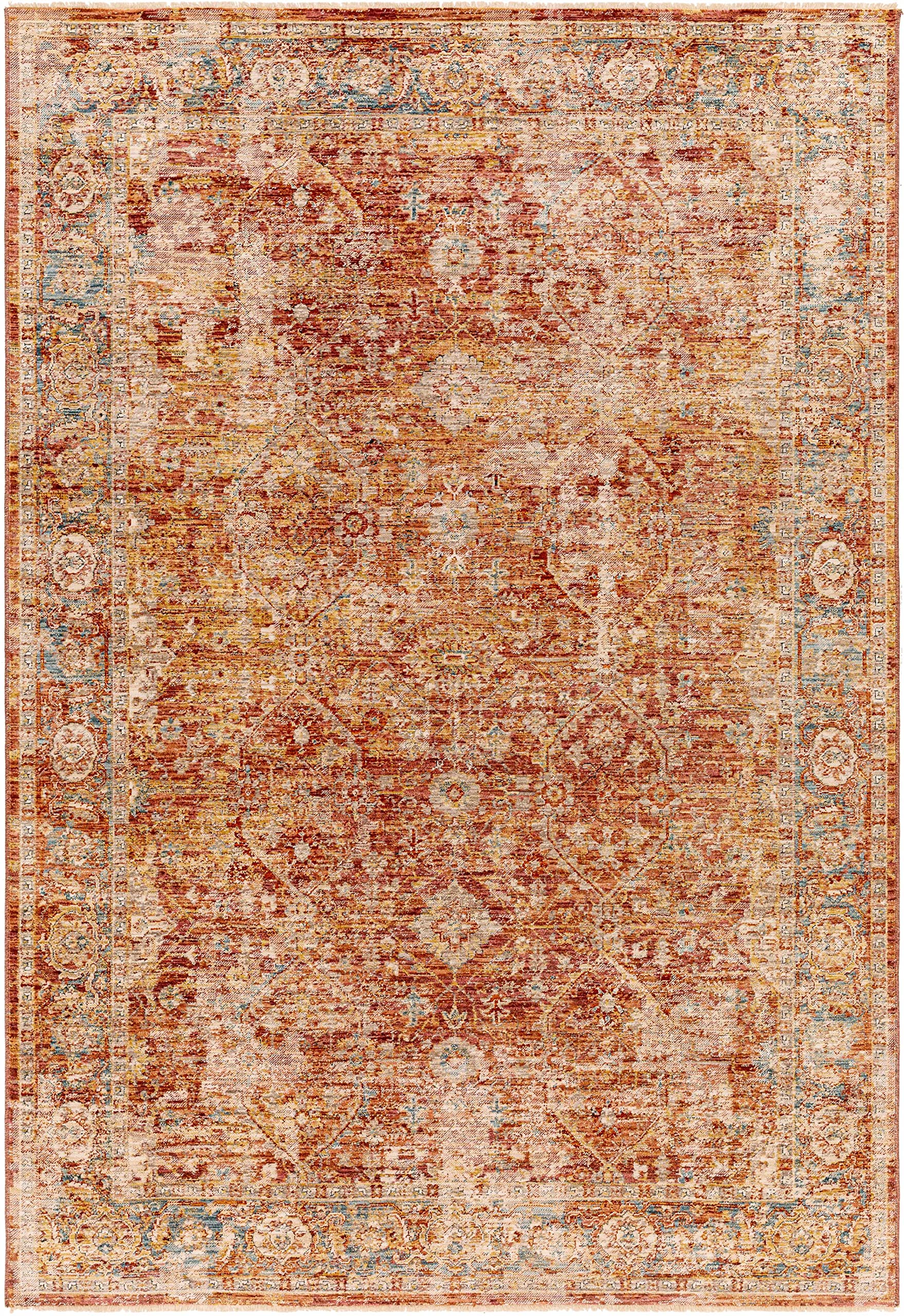 Hauteloom Wetaskiwin Traditional Area Rug 10' x 14' - Black, Purple, Red - Soft Living Room & Bedroom Carpet - Perfect for Home Decor, Family Gatherings & Cozy Spaces