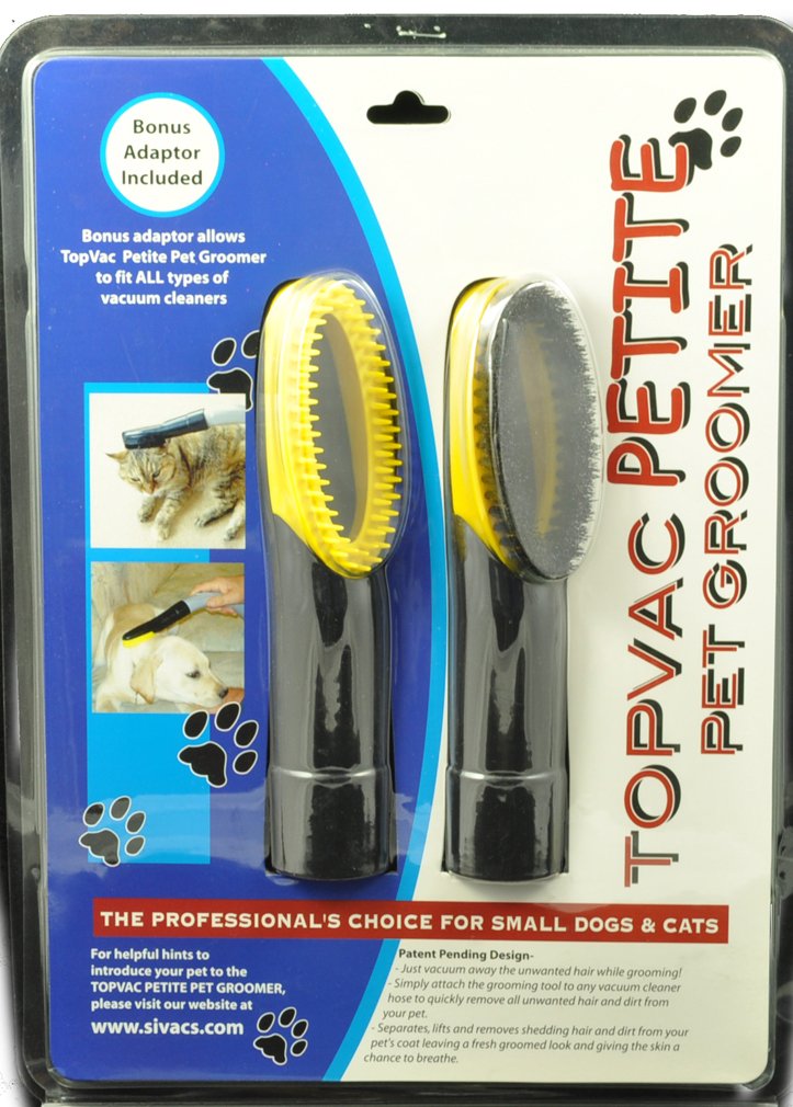 Universal Fit Top Vac Dog Grooming Tool - Professional Pet Hair Remover & Deshedding Brush for Dogs & Cats - Perfect for Home Grooming, Shedding Season & Allergy Relief