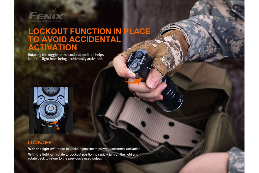 Fenix TK35UE V2.0 2000 Lumen Rechargeable Tactical Flashlight - Open Box - Perfect for Camping, Hiking & Emergency Preparedness