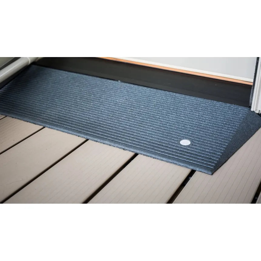 TRANSITIONS® Angled Entry Mat - Non-Slip Floor Mat for Home & Office - Durable Indoor/Outdoor Doormat for High Traffic Areas - Perfect for Front Door, Garage, and Patio Use