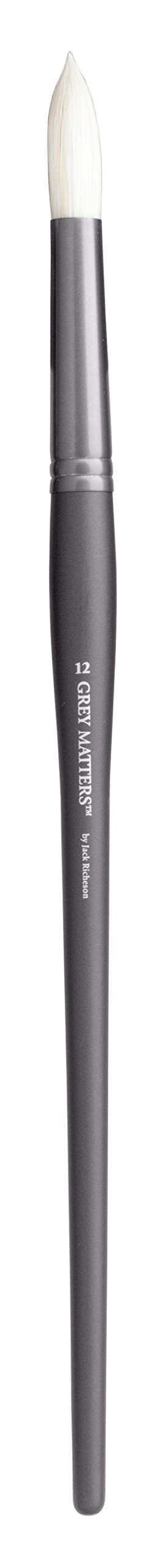 Jack Richeson Grey Matters Round Bristle Brush - for Oil & Acrylic Painting
