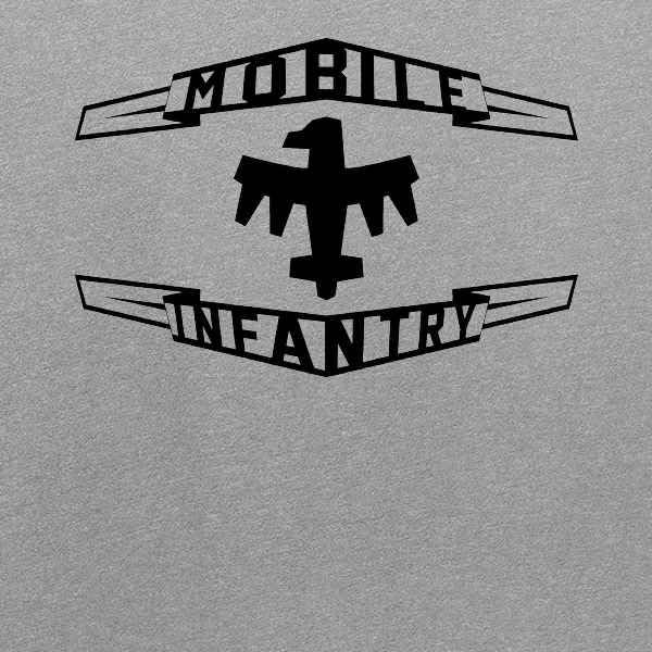 Terran Federation Mobile Infantry Flag Sci-Fi T-Shirt for Men & Women | Grey 3XL | Casual Wear, Cosplay & Fan Convention Outfit