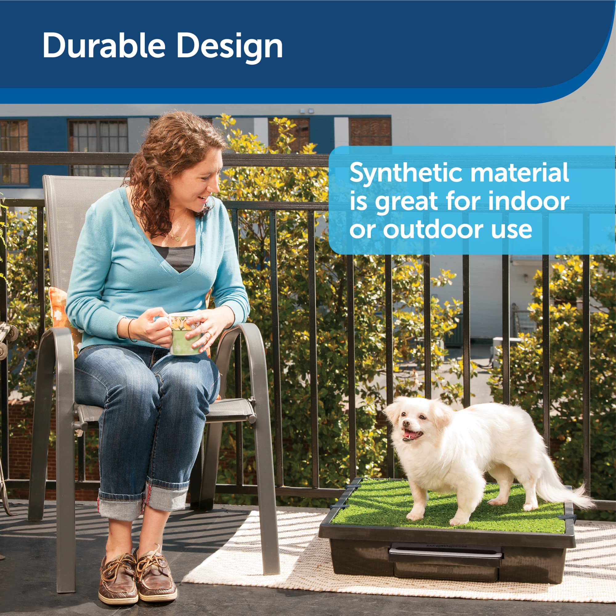 PetSafe Pet Loo Replacement Grass - Medium Size for Dogs & Cats - Easy Clean Indoor/Outdoor Use