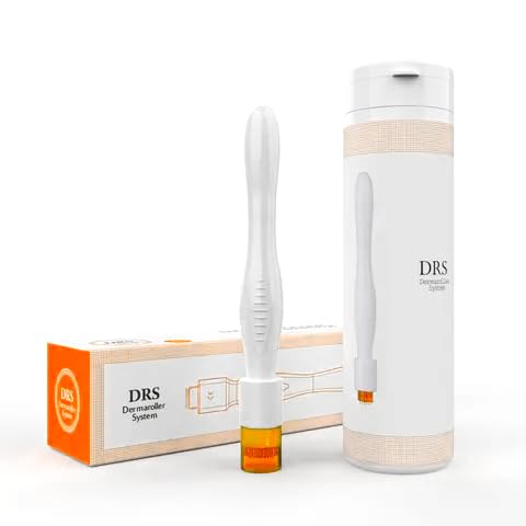 Myora 1.5mm Titanium Derma Roller for Face & Scalp – Professional Microneedling Stamp for Anti-Aging, Acne Scars, Pore Minimization & Hair Growth – At-Home Skin Care Treatment for Women & Men – Perfect for DIY Facial Rejuvenation & Beard Enhancement