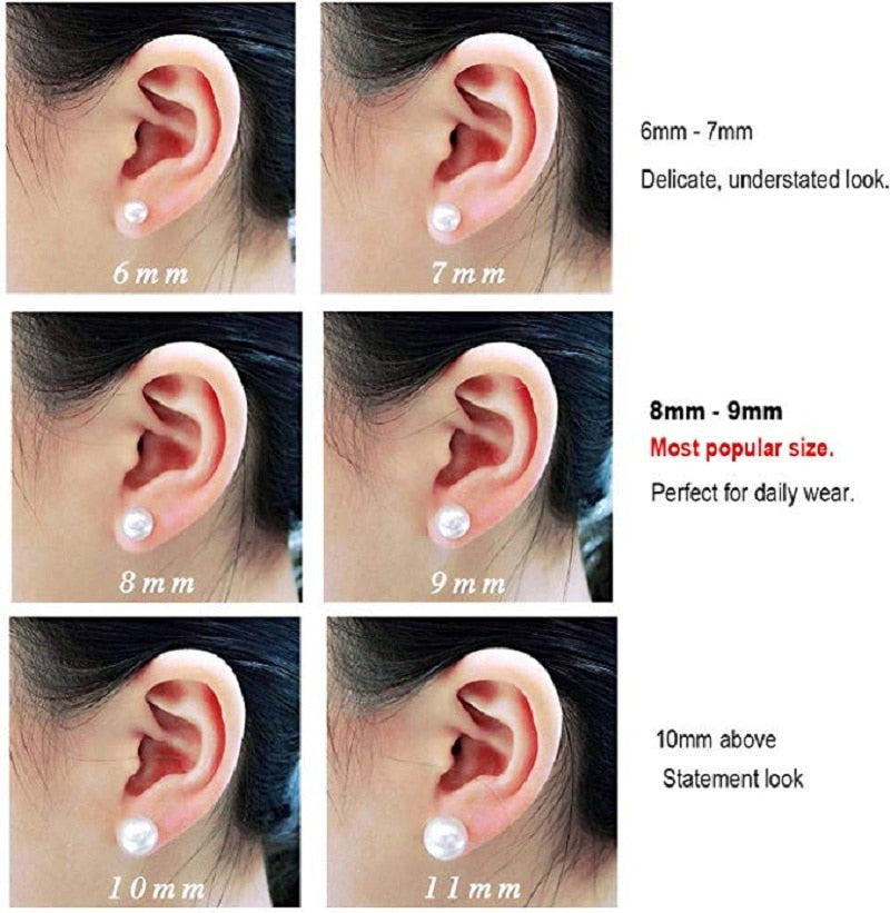 Natural Freshwater Pearl Stud Earrings for Women - Classic & Elegant Jewelry Gift for Birthday, Anniversary, Wedding | Perfect for Daily Wear, Office & Special Occasions