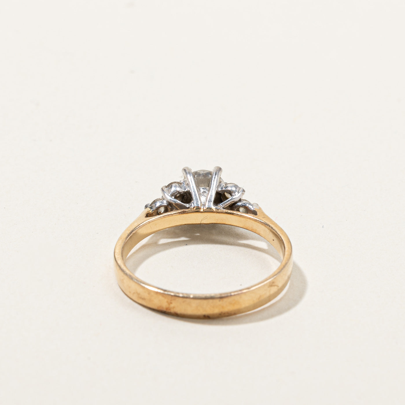 0.71ctw VS2 E High Set Cluster Diamond Ring - Size 6.5 | Elegant Engagement, Wedding, Anniversary Jewelry Gift for Women