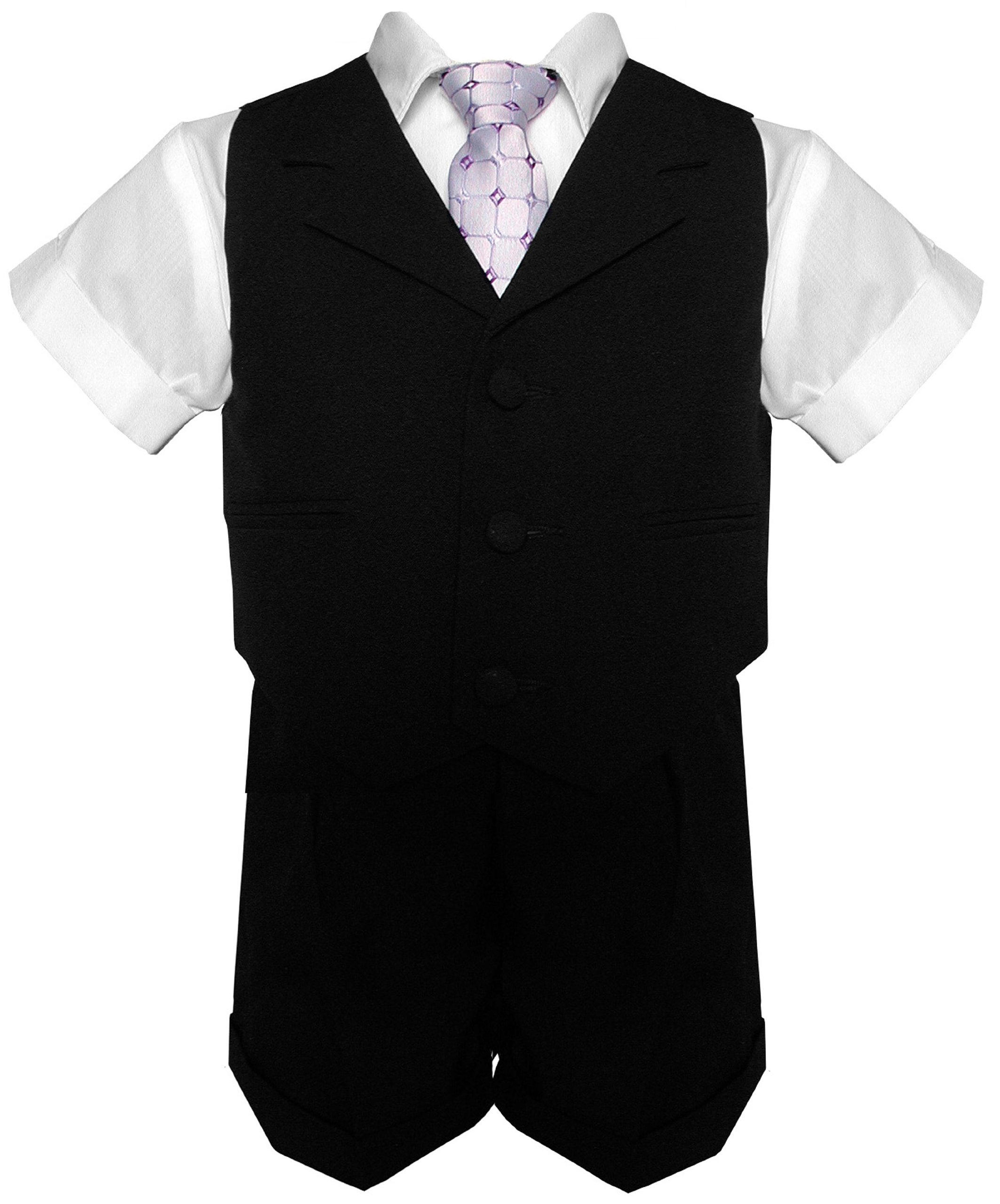 Gino Giovanni G240 Baby Toddler Boys Summer Suit Vest & Shorts Set - Casual Outfit for Boys, Perfect for Parties, Weddings & Summer Playdates