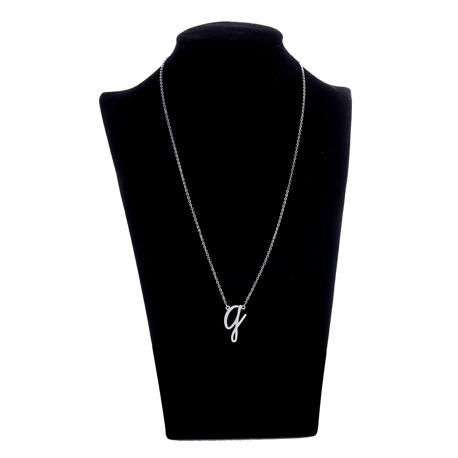 AOLO Initial G Necklace for Women - Stainless Steel Personalized Name Pendant - Perfect Gift for Girlfriend, Wife, Daughter - Great for Birthdays, Anniversaries & Valentine's Day