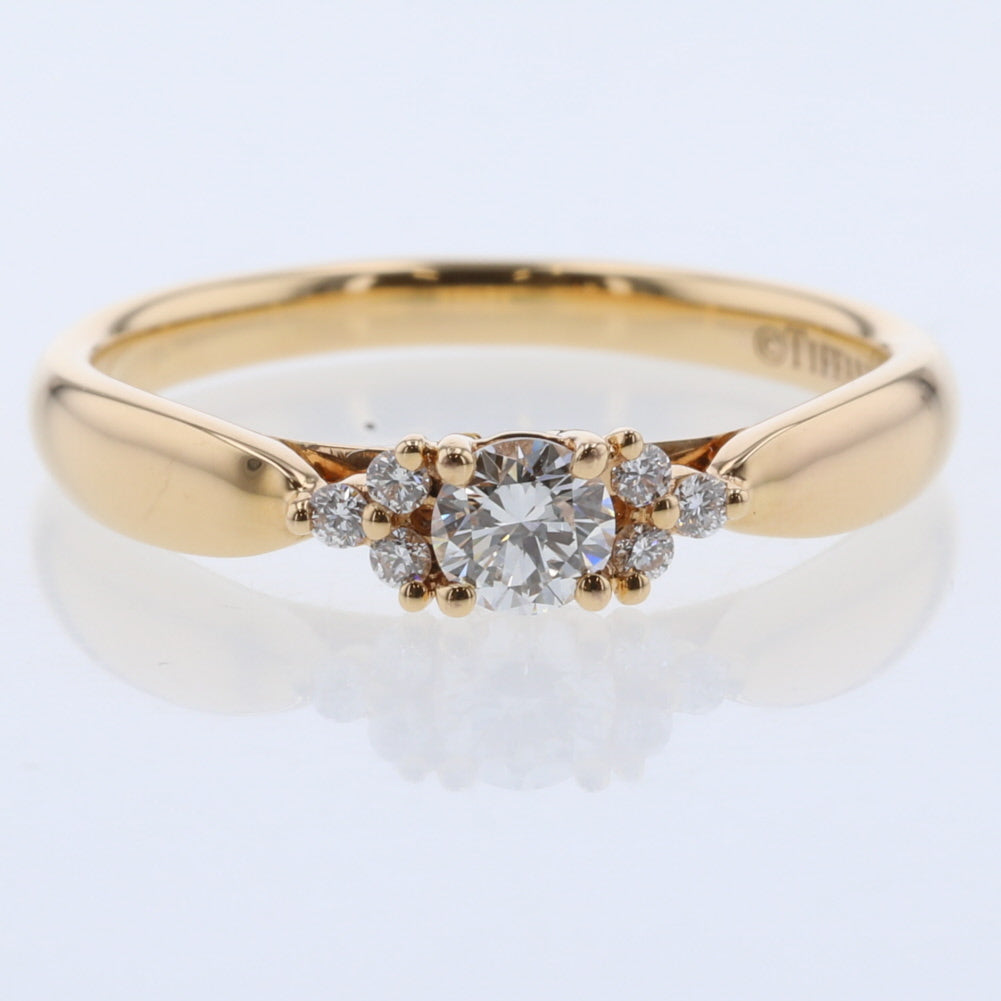 18K Gold Diamond Harmony Ring for Women - Elegant Stackable Wedding Band, Anniversary Gift, Everyday Jewelry for Special Occasions