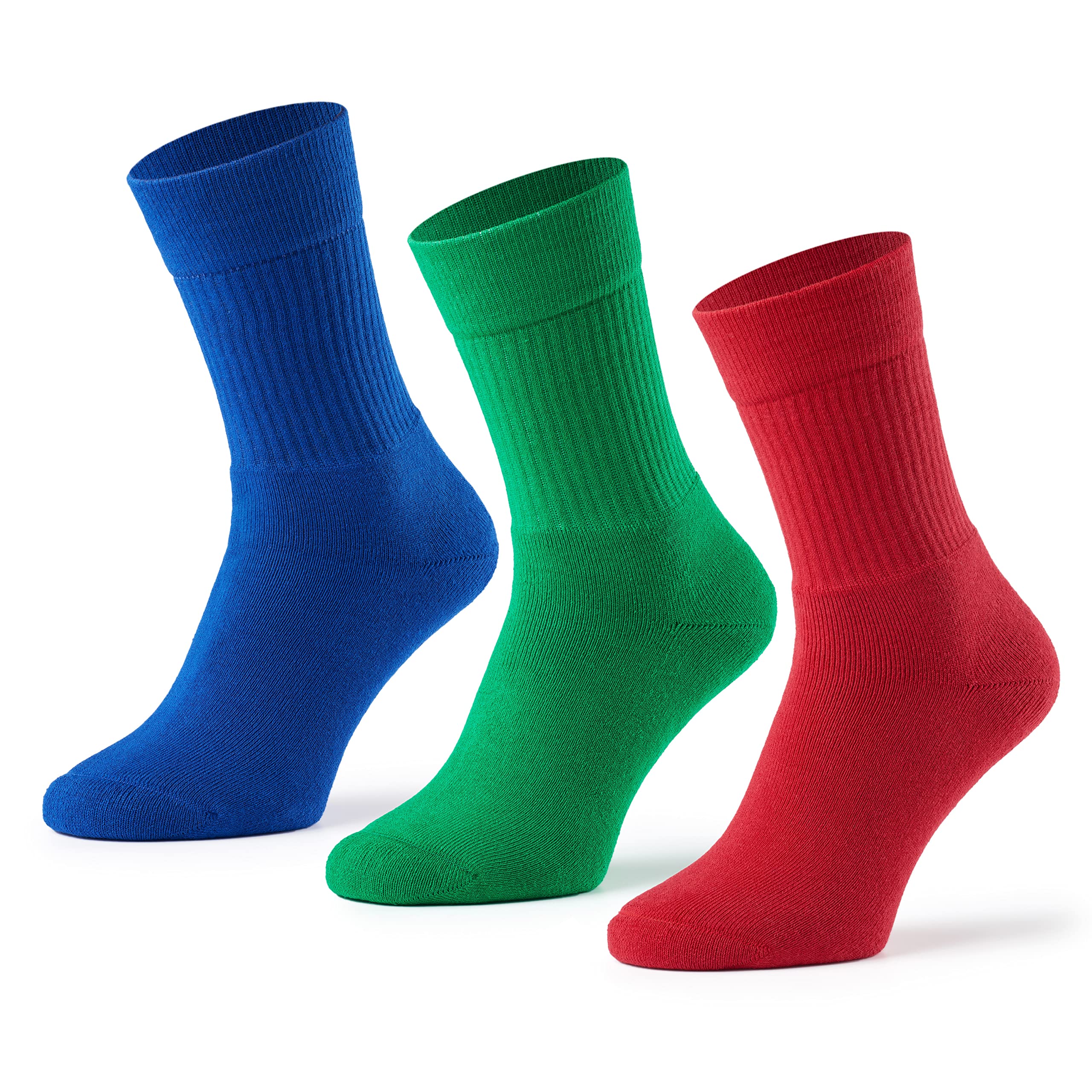 6 or 12 Pairs Men's Winter Socks - Mat & Vic Cotton Classic OEKO-TEX Standard 100 Thermal Work Socks for Women & Men - Thick Warm Crew Socks in Multi Colors - Perfect for Outdoor Work, Hiking & Cold Weather Activities