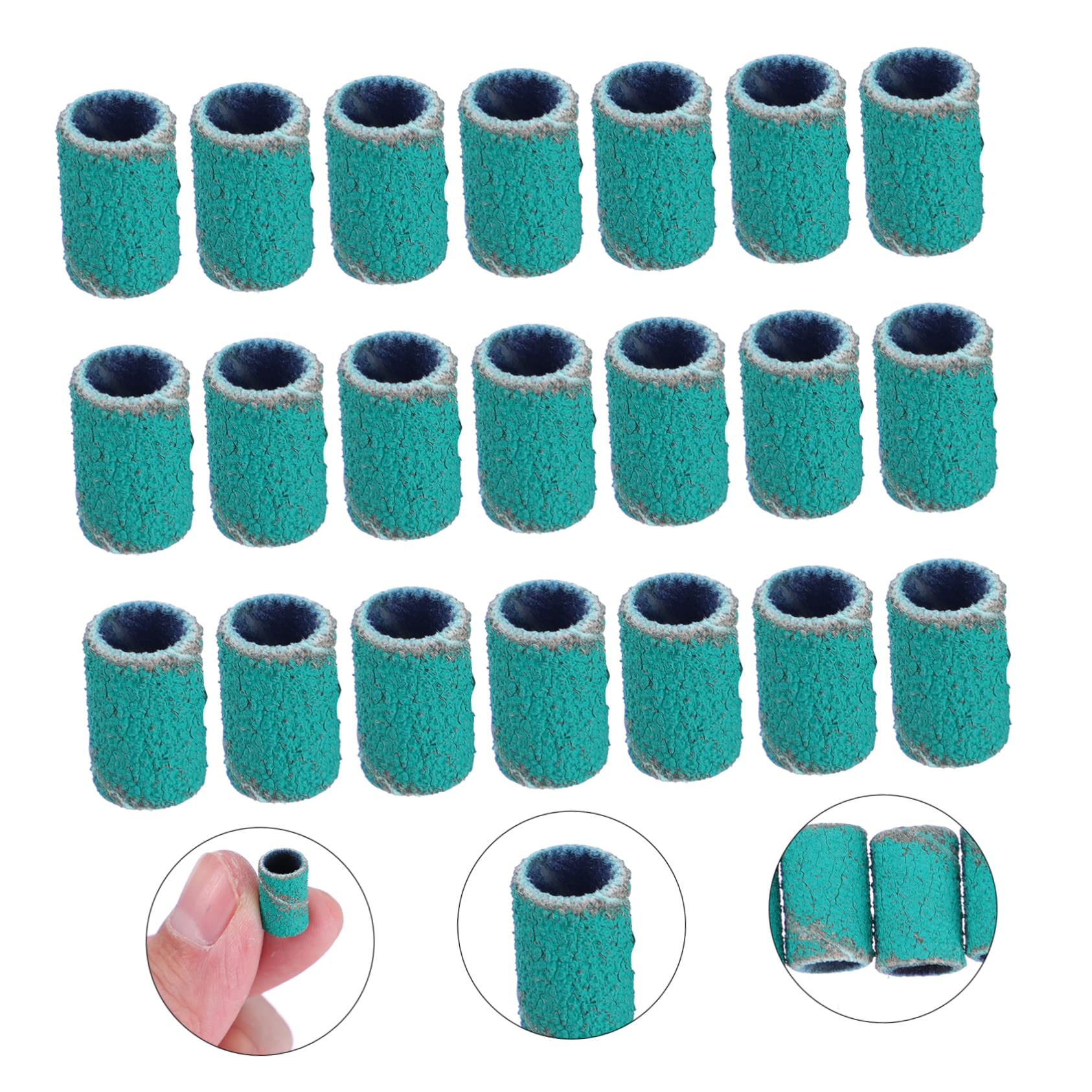 Minkissy 3 Sets Nail Art Sanding Bands (100pcs x 3) - Professional Nail Drill Accessories for Manicure, Pedicure & Nail Grinding | Perfect for Salon, Home Use & DIY Nail Art