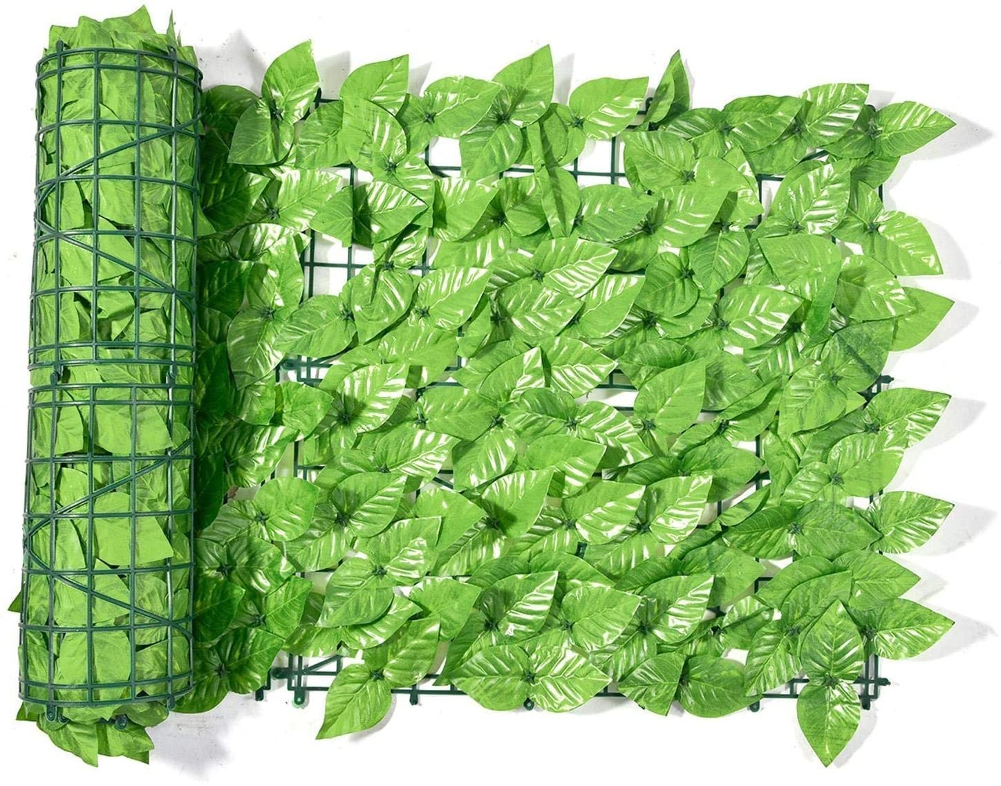 Artificial Leaf Privacy Screen for Outdoor Patio & Porch Decor - 100x800cm Green Faux Ivy Wall Covering - Perfect for Garden Fence, Balcony Shade, and Backyard Privacy