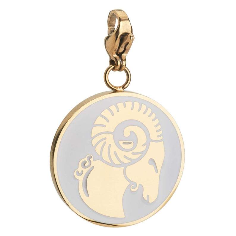 Aries Zodiac Sign Necklace for Women - Gold Zodiac Pendant with Birthstone - Perfect Birthday Gift for Aries Women | Daily Wear, Special Occasions, Spiritual Jewelry