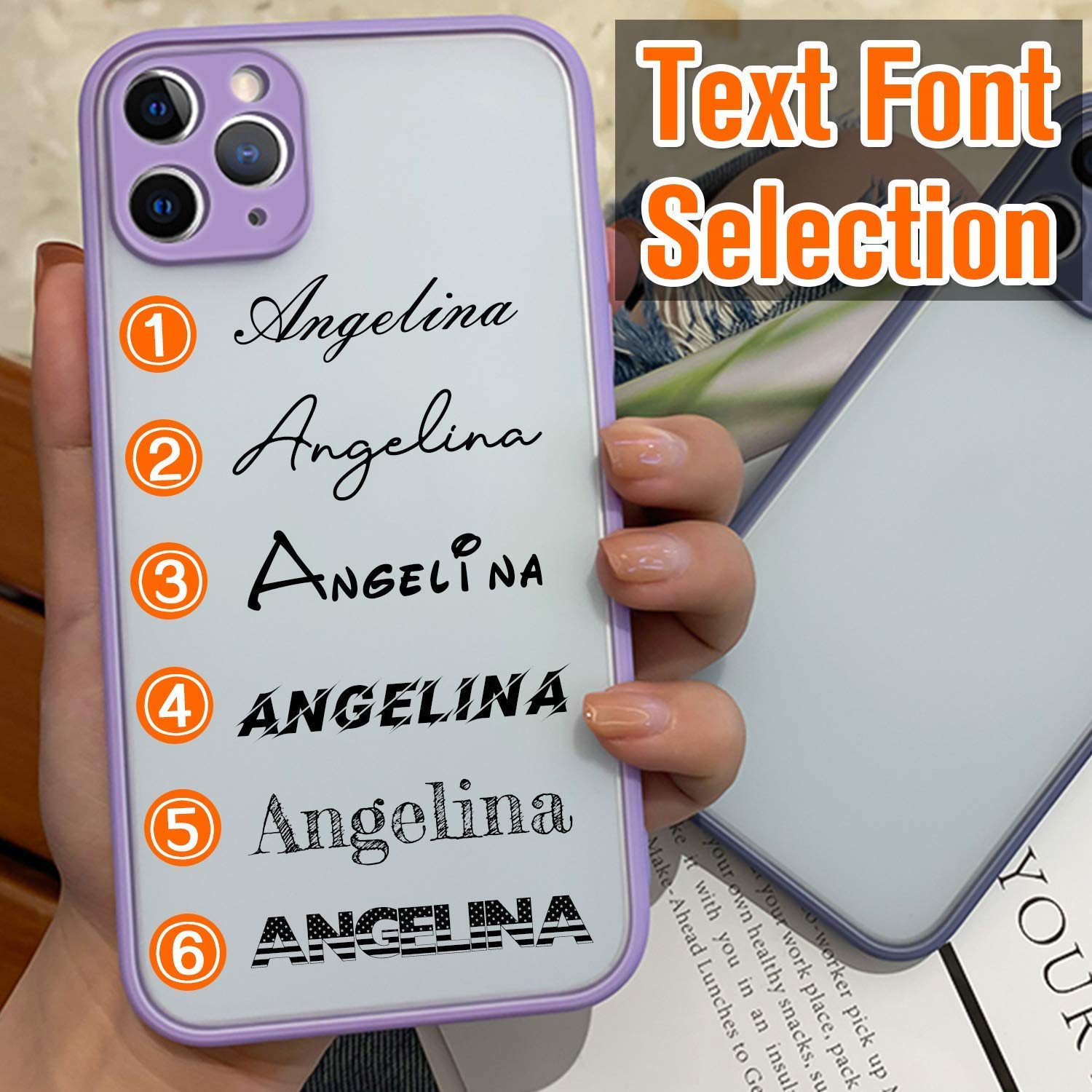 Custom iPhone Case - Personalized Phone Cover for iPhone 15/14/13/12/11 Pro Max XR XS - Durable Slim Protective Case with Shock Absorption - Perfect for Daily Use, Travel & Gifting