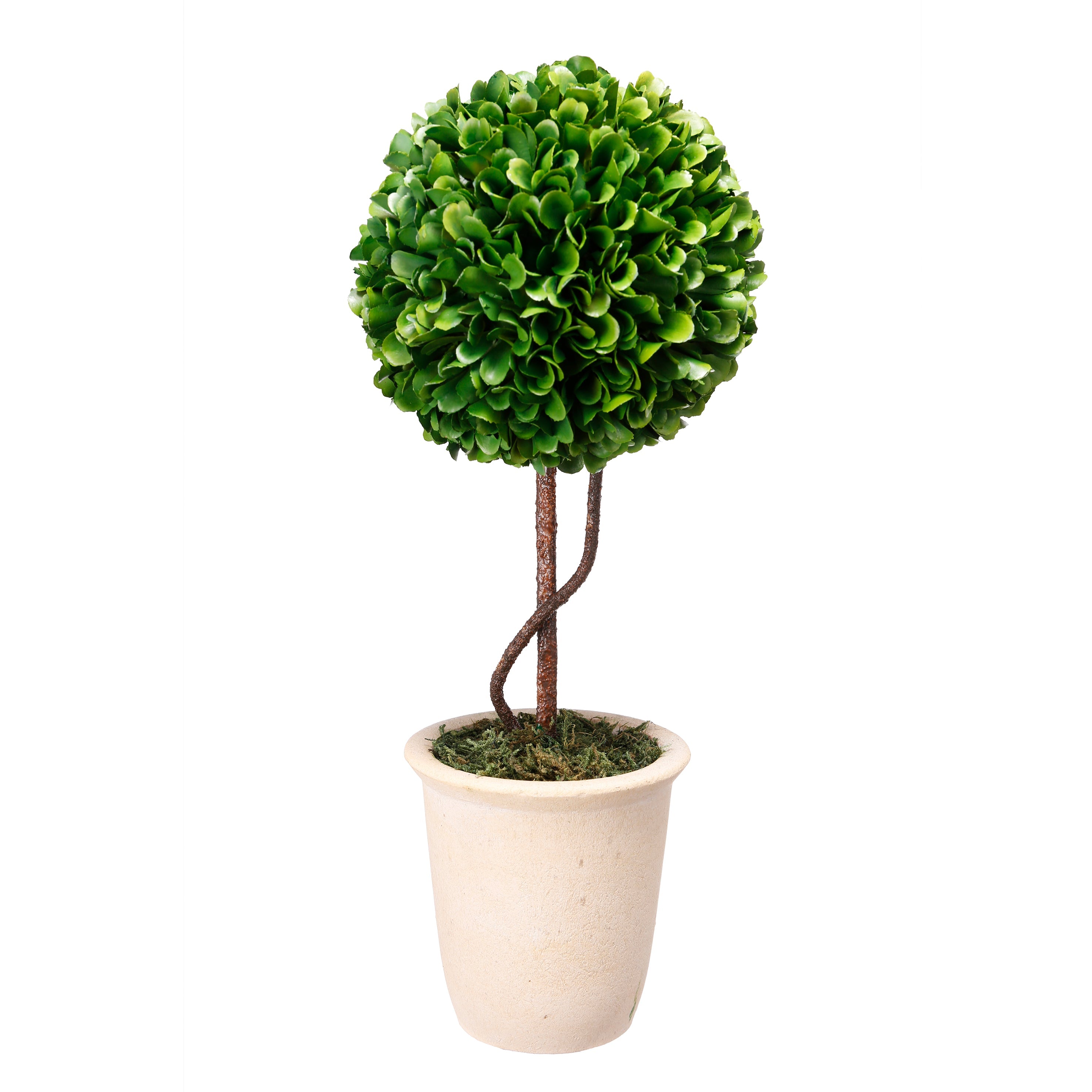 Artificial Boxwood Topiary Tree - 48 Inch Tall Indoor/Outdoor Fake Plant for Home Decor, Office, Garden, and Patio
