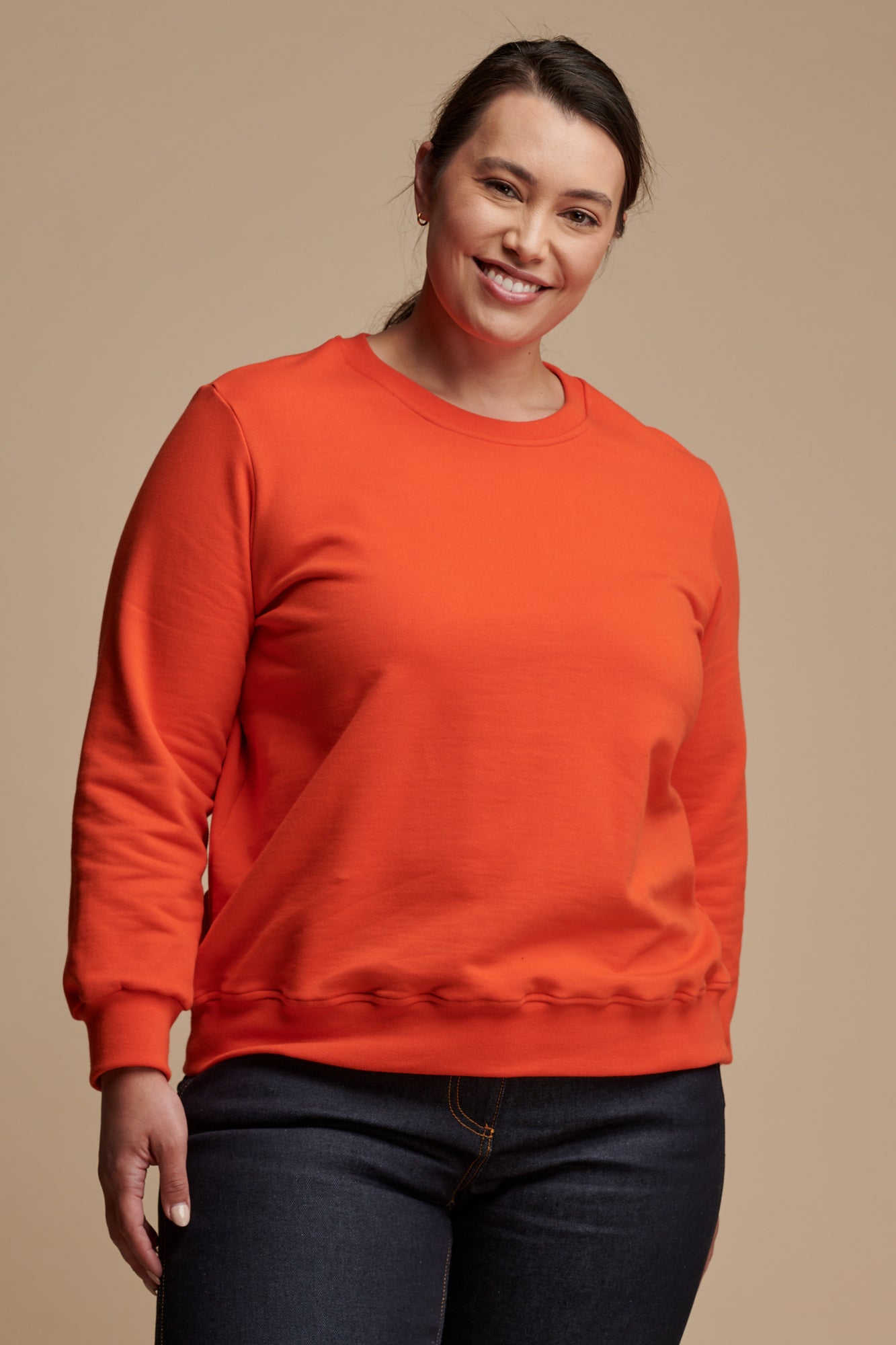 Women's Flame Print Sweatshirt - Soft & Comfortable Pullover for Casual Wear, Street Style & Loungewear