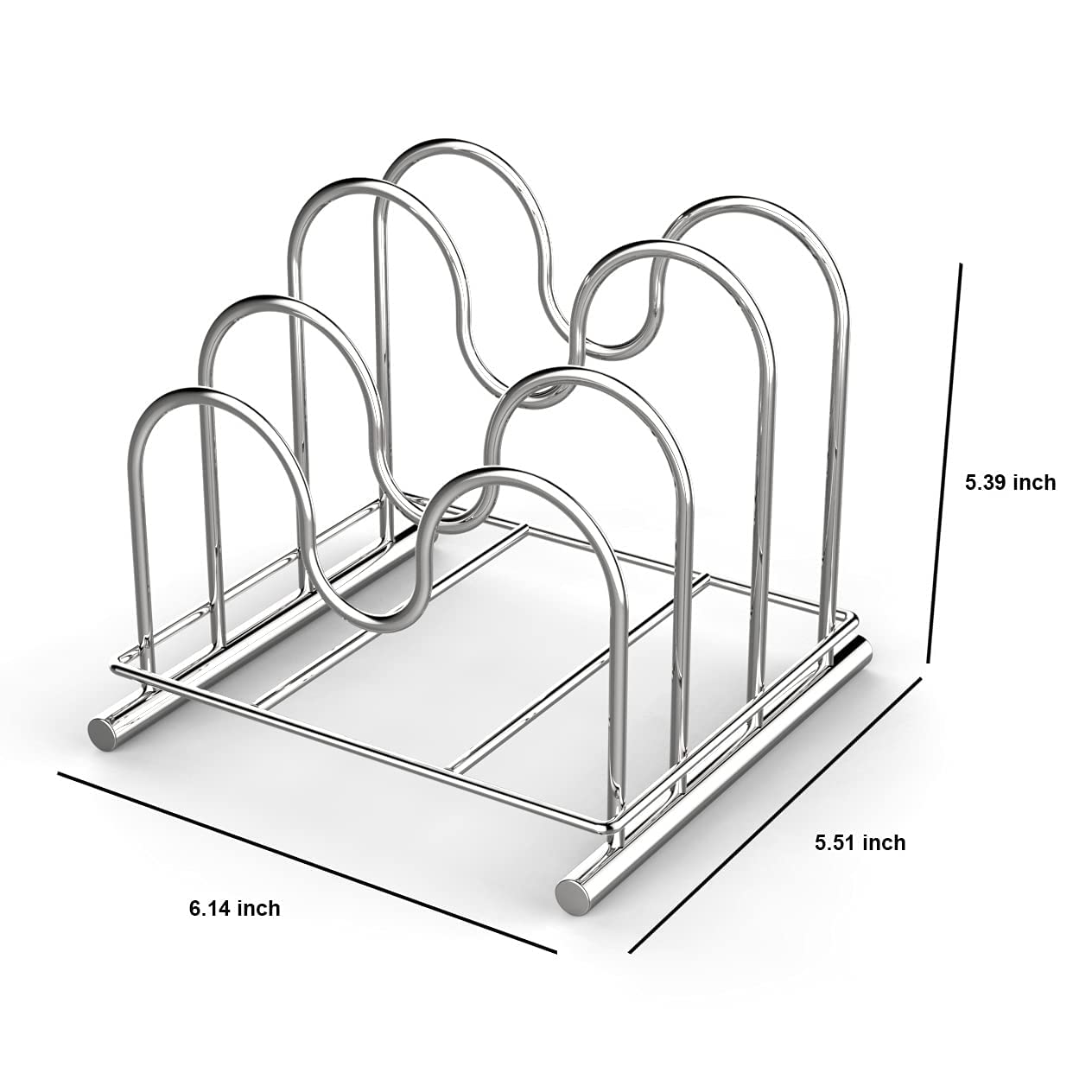 Premium 304 Stainless Steel Wire Cutting Board Holder - 3-Tier Kitchen Organizer Rack for Countertop Storage | Perfect for Small Spaces & Clutter-Free Kitchens