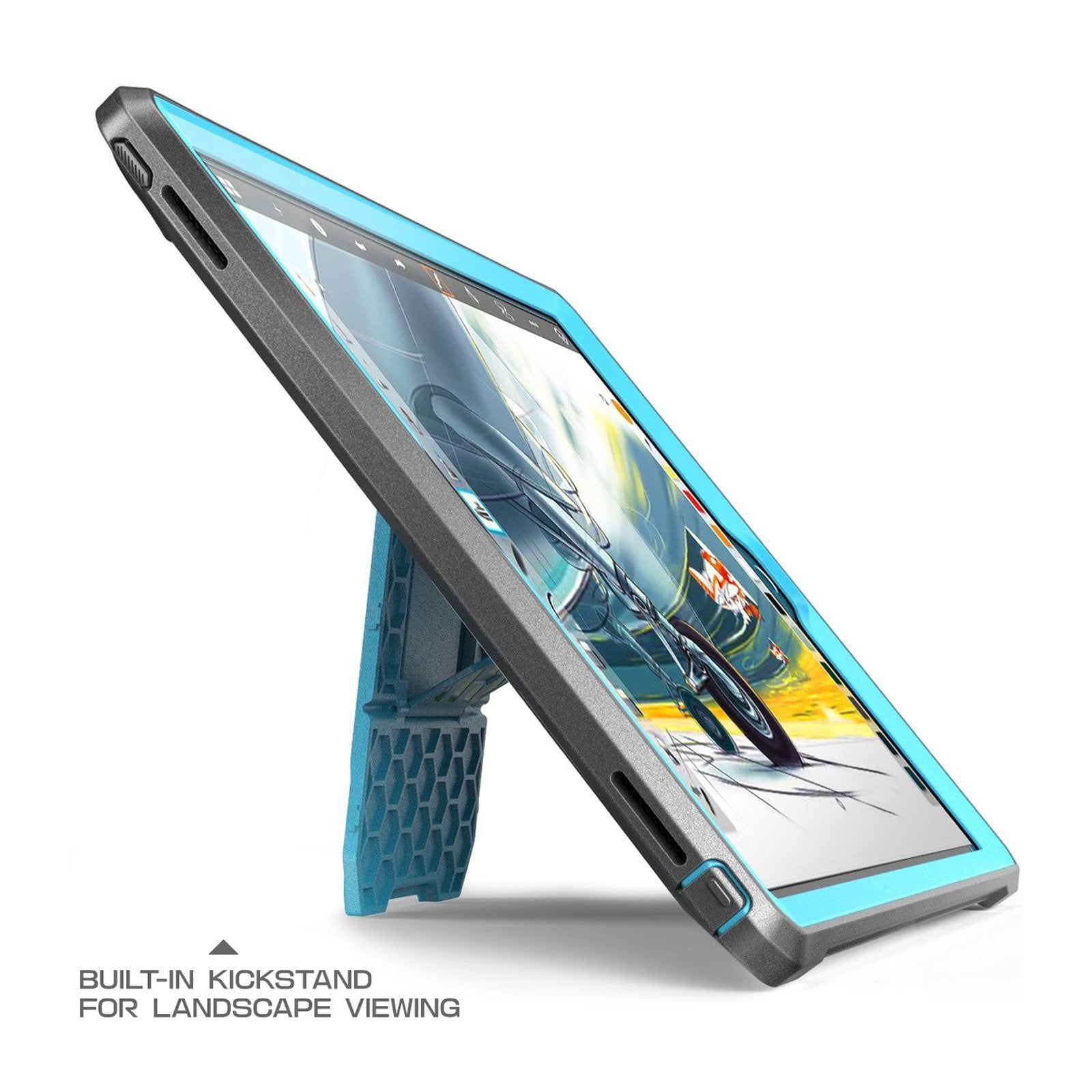 iPad 9.7 Inch Unicorn Beetle Pro Rugged Full Body Protective Case - Shockproof & Drop Proof Cover for iPad 6th/5th Gen (Blue) | Perfect for Outdoor Adventures, Travel & Daily Use