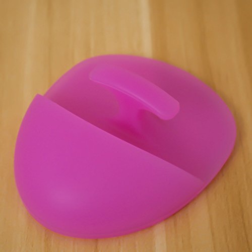 Rose Red Silicone Face Scrubber - Exfoliating Brush for Blackhead Removal & Facial Cleansing | Gentle Skin Exfoliator for Daily Skincare Routine, Makeup Removal & Spa Treatment
