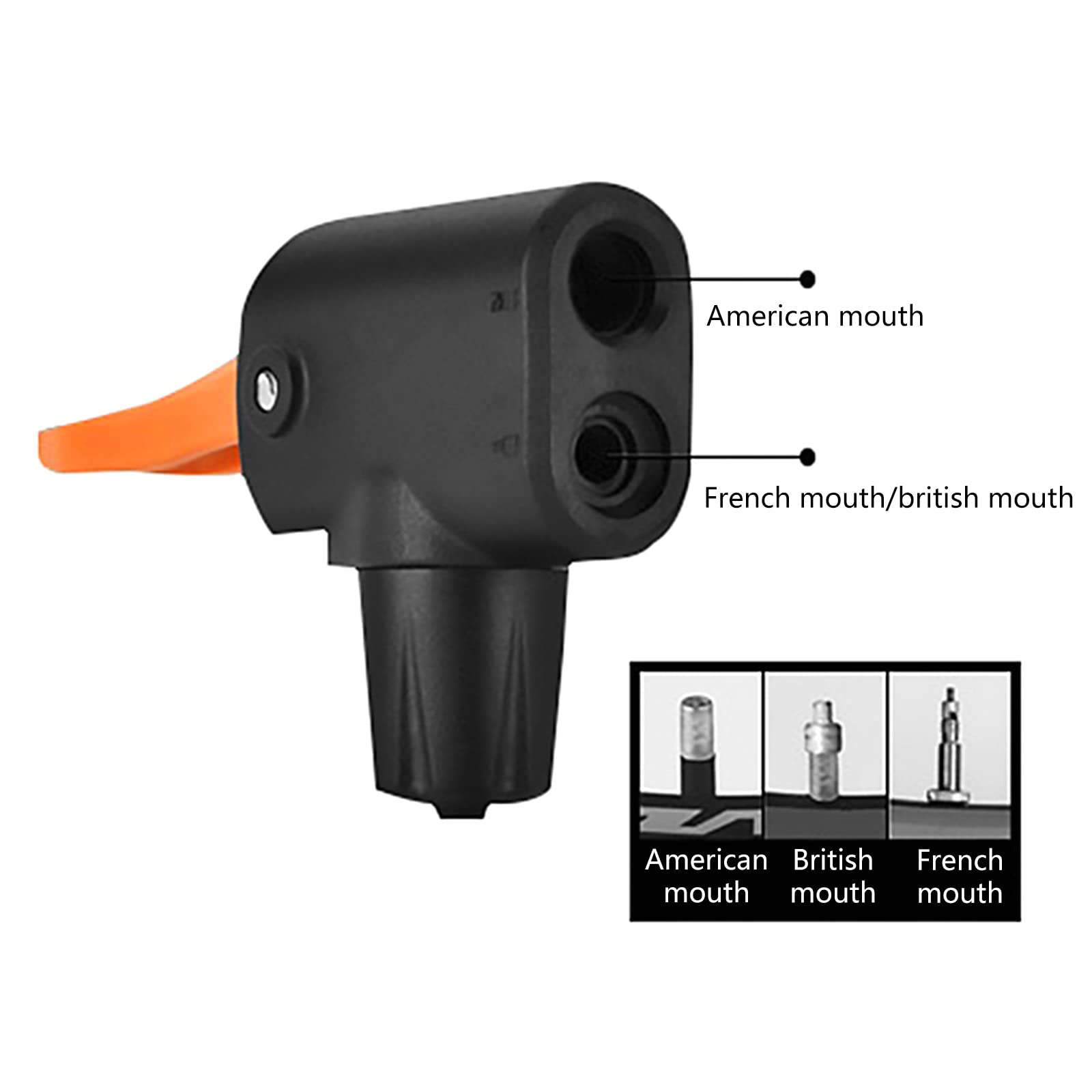 Premium Bike Tire Inflator Nozzle Adapter - Universal Replacement Head for Bicycle Pumps, Compatible with Most Bike Valves - Perfect for Road Bikes, Mountain Bikes & Commuting Cycling Accessories