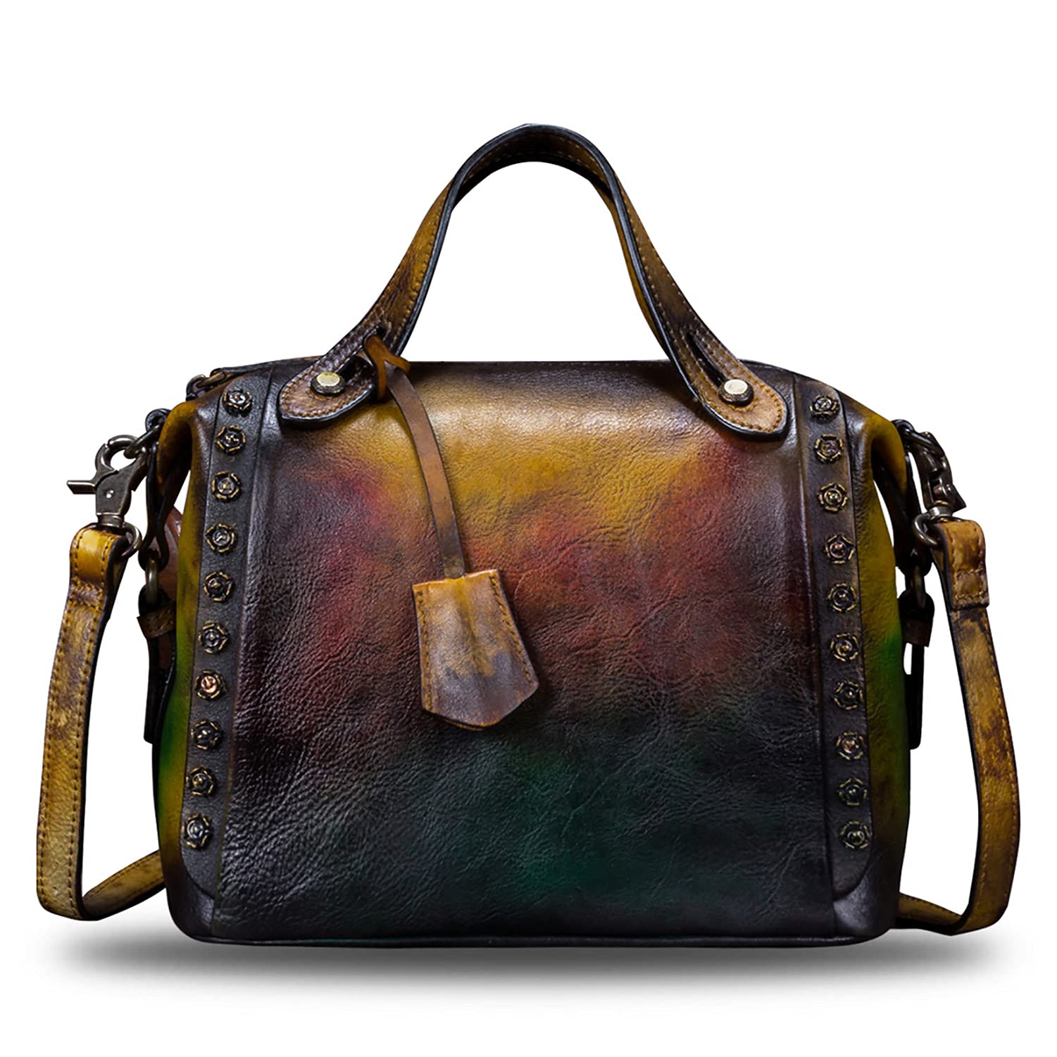Vintage Genuine Leather Handbags for Women - Fashion Crossbody Shoulder Bag with Adjustable Strap | Perfect for Work, Travel & Everyday Use