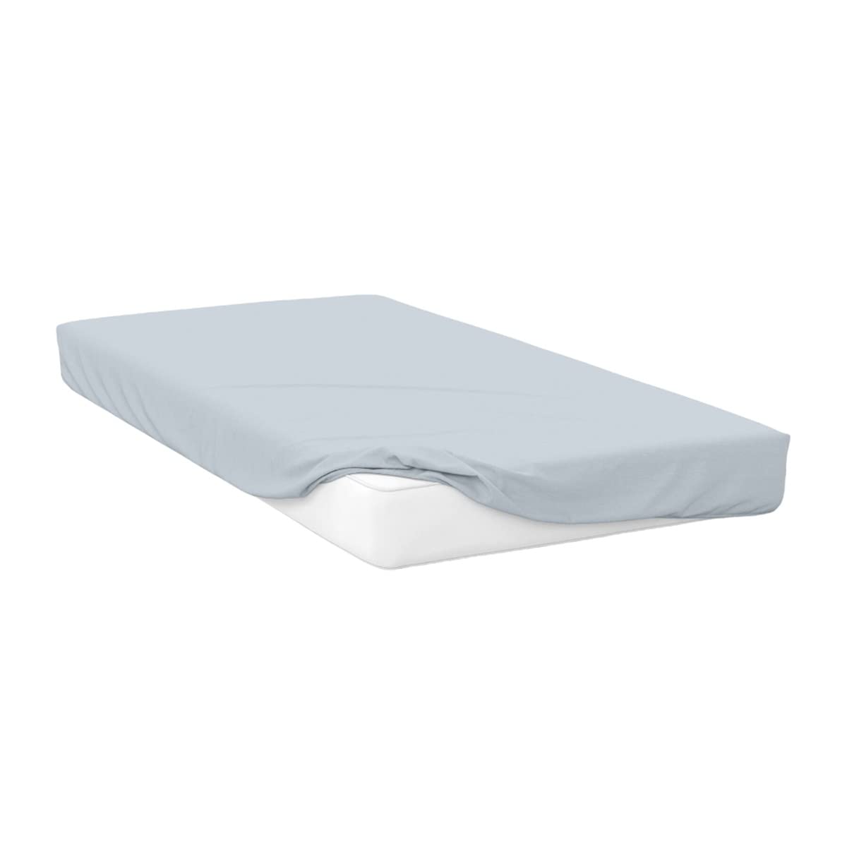 Belledorm 400 Thread Count Egyptian Cotton Fitted Sheet - Full Size, Duck Egg Blue - Luxury Soft Bedding for Comfortable Sleep & Hotel Style Bedroom Decor