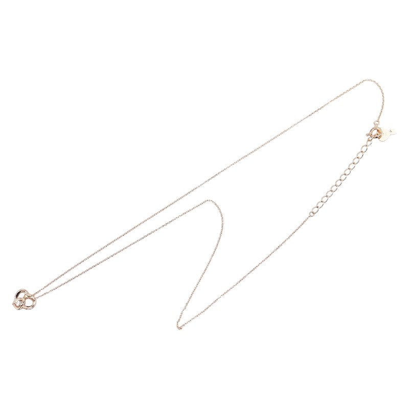 4℃ K10PG Heart Motif Diamond Necklace - 14K Rose Gold Pendant for Women, Valentine's Gift, Anniversary Jewelry - Perfect for Romantic Dates, Weddings & Special Occasions